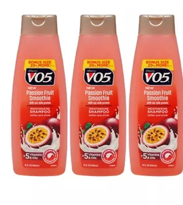 3 Pack Alberto VO5 Passion Fruit Smoothie Moisturizing Shampoo 18oz • $16.99