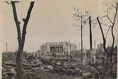 MANILA PHILIPPINES 1940's WW2 DEVASTATION Found Photograph BLACK+WHITE 210 43 X • $11.69