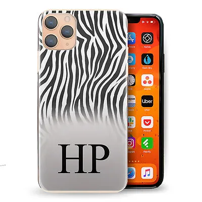 Personalised Initial Phone Case;Zebra Print Hard Cover With Name • $15.69