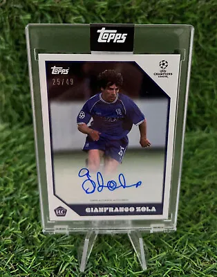 £199.95 • Buy Topps Lost Rookie Card Gianfranco Zola Chelsea  Shirt Number  Autograph 25/49