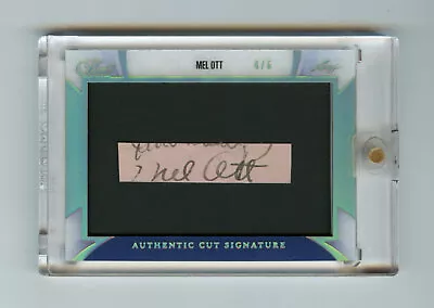 Mel Ott 2018-19 Leaf Pearl Signature Cuts 4/6 Legendary Auto Autographed 2019 SP • $1274.99