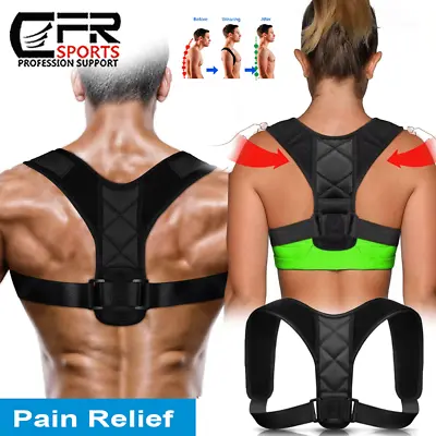 Posture Corrector Back Shoulder Support Correct Brace Adjustable Belt Men Women • $11.62