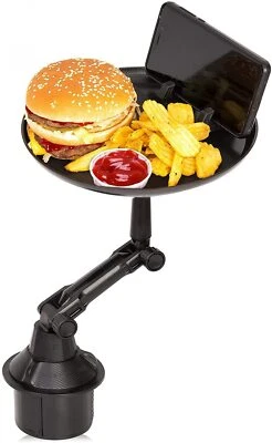 $16.99 • Buy Zone Tech Car Swivel Cup Holder Tray, 360-Degree Adjustable Arm And Phone Slot