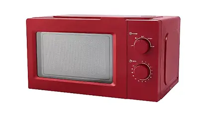 George Home GMM201R Manual Microwave Oven 17L Defrost Function Red • £46.99