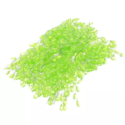 50 Pcs Acrylic Flower Artificial Bouquet DIY Drop Floral Wire • £14.45