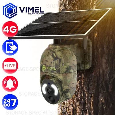 4G Solar Security Camera LIVE VIEW Camouflage Outdoor Alarm AI Sensor • $249