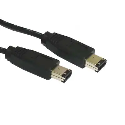 £3.49 • Buy 1m Firewire 400 IEEE1394 6 Pin Male Male Cable Lead PC Mac DV OUT CAMCORDER