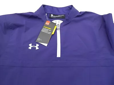 NWT Under Armour Short Sleeve Pullover Men's M Zippered Pockets Cinch • $24.99