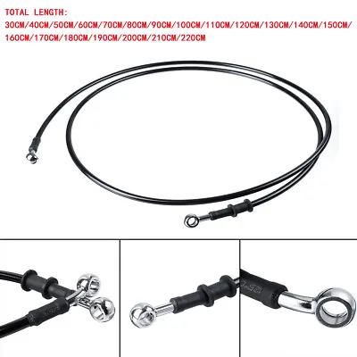 1Pcs Motorcycle Brake Clutch Oil Hose Line Braided Steel Pipe Cable PTFE • $14.71