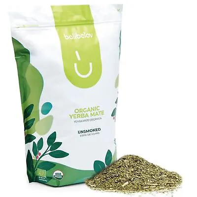 Organic Yerba Mate By Balibetov - Unsmoked 2.2lb I 1kg Bag • $19.99