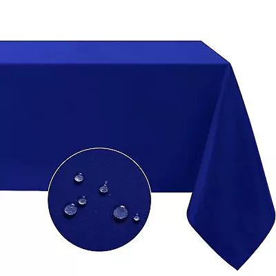 Rectangle Tablecloth Waterproof & Stain Resistant Table Cloths Wrinkle Free F... • $21.73