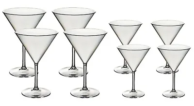 £21.69 • Buy Roltex Martini Cocktail Glasses 8 Piece Set Reusable Unbreakable HQ Plastic