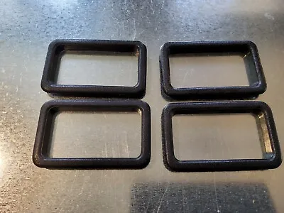 Volvo 240 Black Interior Door Handle Trim Bezel Set Of 4 Later Style/more Round • $24.95