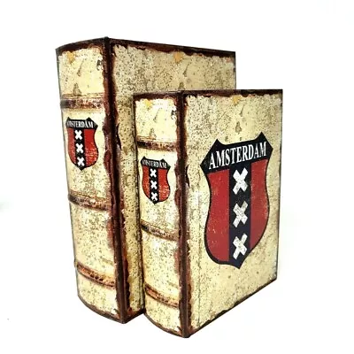 £22.50 • Buy Amsterdam 4 Authentic Old Style Book Stash Rolling Box ,Safe Box | Small / Large