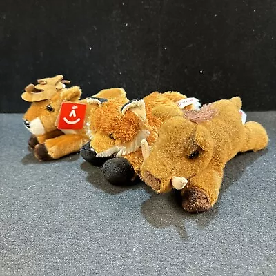 Aurora Mini Flopsie Forest Lot Of 3 8  Plush Stuffed Animal Fox Boar Deer • $9.50