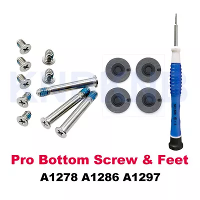 New For MacBook Pro 13 15 17 A1278 A1286 A1297 Rubber Feet Bottom + Screws +Tool • $3.86