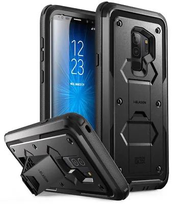 For Samsung Galaxy S9+ I-Blason Armorbox Shockproof Kickstand No Screen Case • £15.19