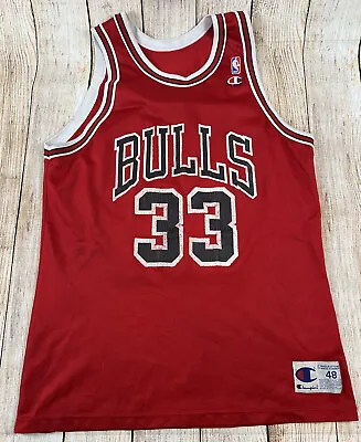 $35 • Buy Vintage Scottie Pippen Chicago Bulls NBA Champion Basketball Jersey Size 48