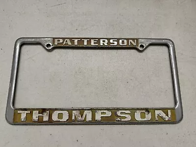 Thompson Chevy Buick Patterson CA Vintage Metal Dealer License Plate Frame GMC • $39.99