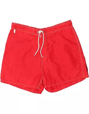 SUNDEK Mens Swimming Shorts Medium Red Nylon BG09 • $21.07