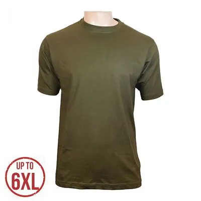 US Style BDU T-Shirt - Olive Green 100% Cotton Large Sizes Available - UP TO 6XL • £13.45