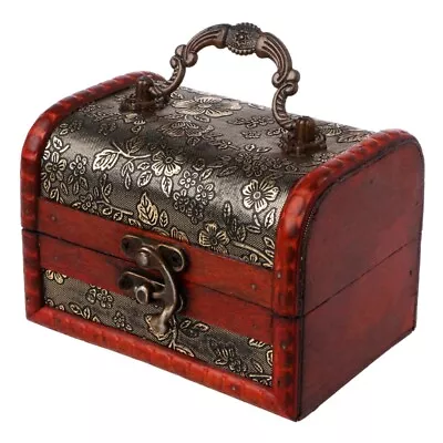 Small Vintage Jewelry Box Treasure Organizer Handmade Locking For Case • $19.72