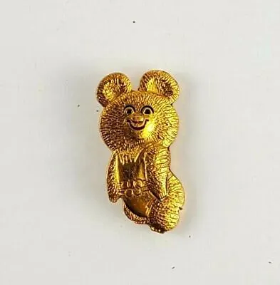 Vintage MISHA BEAR Olympics Pin Pinback • $6.87