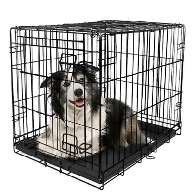 $41.16 • Buy Dog Cage Single/Double Door Folding Dog Crate With Divider, X-Large, 42  NEW