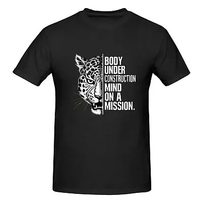 Men's Short-sleeved T-shirt Wild Leopard Pattern Inspirational Print T-shirt • $19.90