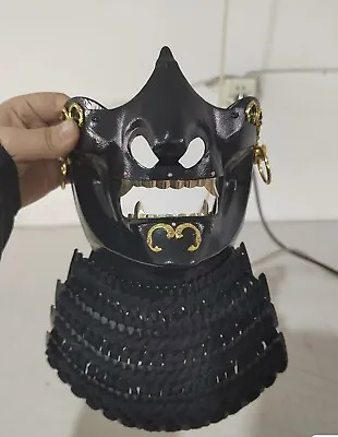 Wearable Japanese Samurai Armor Yoroi Face Mask  Menpo Handmade Iron • $349