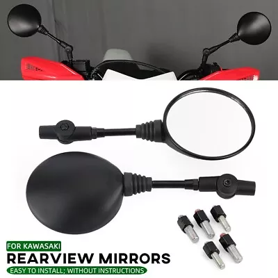 Foldable Side Rear View Rearview Mirrors For KAWASAKI KLX150L KLX250/S/SF KLR650 • $33.99