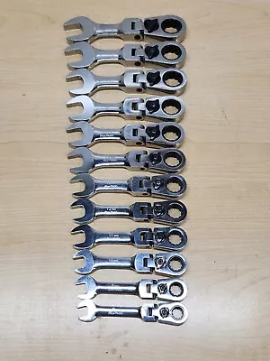 Blue Point Tools 12pc Metric Short Flex Ratcheting Combo Wrench Set BOERMSF712 • $295