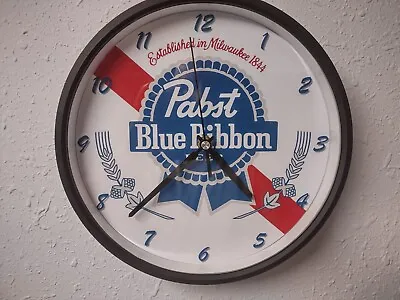 Pabst Blue Ribbon Beer Wall Clock - 10  • $26.95