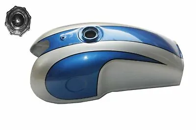 Benelli Mojave Cafe Racer 260 360 Blue Silver Petrol Fuel Gas Tank With Cap • $232.28