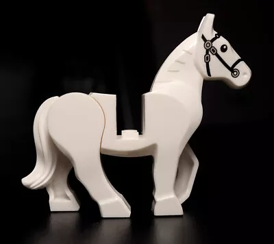 Custom White Horse With Movable Legs - 10352c01pb04 For 70404 79111 - Not Lego • $8.46