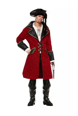Red Pirate Prince Costume Coat Jacket + Hat • $60