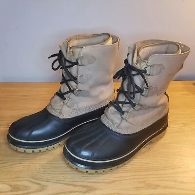 $39 • Buy Sorel Buffalo Kaufman Winter Snow Duck Boots Men's Size 10 Made In Canada 