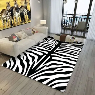 CARMELLA ZEBRA Super Pile Modern Rug Large Floor Mat Carpet FREE DELIVERY* • $262.50