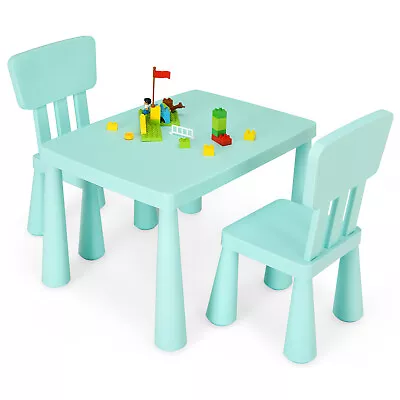 3 Pcs Kids Table And Chair Set Toddler Activity Center Children Writing Desk • £67.95