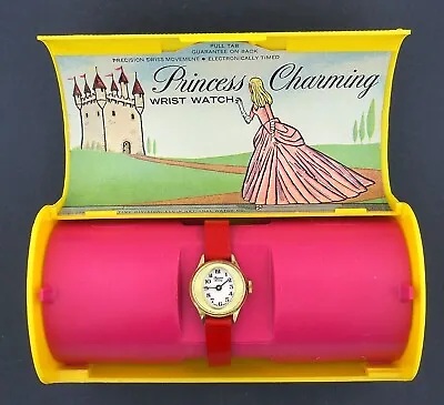 $63.99 • Buy Vintage Wind-up Princess Charming Bradley Character Wrist Watch In Box