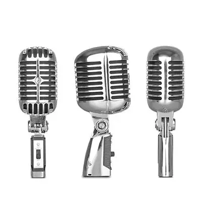 55SH Series Packet Dynamic Vocal Microphone Wired Cardioid Silver Mic • $97.99