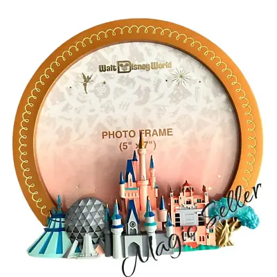 2024 Walt Disney World 4 Parks Magic Kingdom Epcot Hollywood AK Photo Frame 5x7 • $34.90