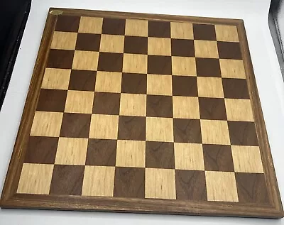 Vintage Wooden Inlaid Backgammon Chess Checker Board Felted Bottom 17 5/8” • $55.24