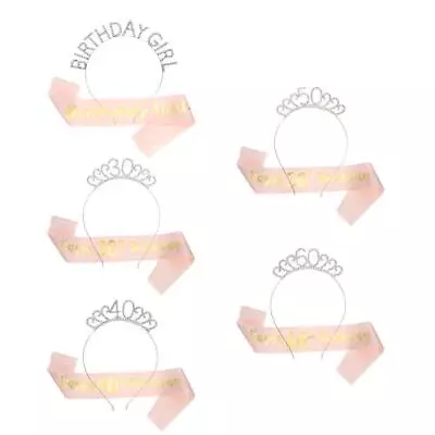 £2.59 • Buy Birthday Crown Sash And Tiara Kit Girls Gifts 16/18/21/30&40/50/60th Birthday
