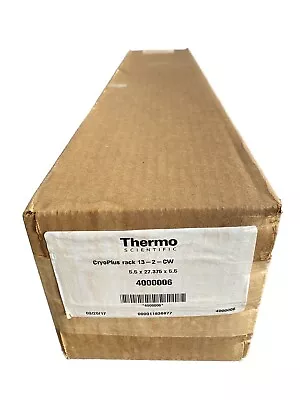 THERMO CryoPlus 13-Place SS Square Freezer Storage Rack W/Lock Rod & Boxes  • $149.99