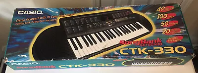 CTK-330 49 Key 100 Tone 50 Rhythm Portable Piano Keyboard Stereo Speakers New • $129.99