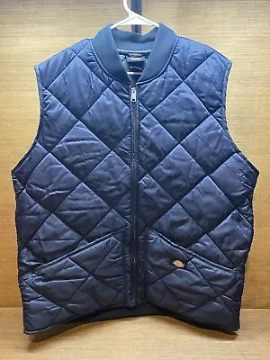 Dickies Men's Diamond Quilted Nylon Light Weight Vest Large • $30