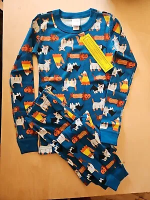 Nwot Hanna Andersson Halloween Dogs Unisex Long John Pajamas 130 8 Soldout • $32.99