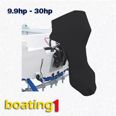$49.95 • Buy Full Outboard Boat Motor Engine Cover Dust Rain Protection Black - 9.9hp - 30hp