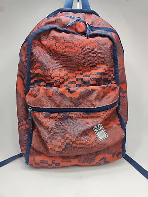 Vintage Adidas Backpack Men's Reversible Blue & Orange 18 Inch  • $24.72